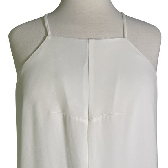 Banana Republic Shirt Women's Medium White Blouse Comfort Casual High-low - Picture 2 of 5